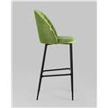 миниатюра Стул барный Марсель велюр травяной №3