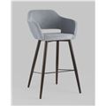 миниатюра Стул барный Саймон велюр серый №1