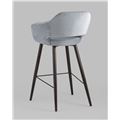 миниатюра Стул барный Саймон велюр серый №5