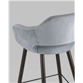 миниатюра Стул барный Саймон велюр серый №6