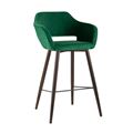 миниатюра Стул барный Саймон велюр темно-зеленый №9