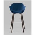 миниатюра Стул барный Саймон велюр тёмно-синий №5