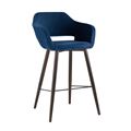 миниатюра Стул барный Саймон велюр тёмно-синий №10