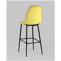 миниатюра Стул барный Тейлор велюр жёлтый №5