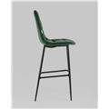 миниатюра Стул барный Тейлор велюр зелёный №3