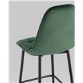 миниатюра Стул барный Тейлор велюр зелёный №6