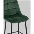 миниатюра Стул барный Тейлор велюр зелёный №7