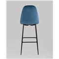 миниатюра Стул барный Тейлор велюр пыльно-синий №5