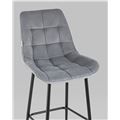 миниатюра Стул барный Флекс велюр серый №7