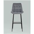 миниатюра Стул барный Флекс велюр серый №8