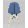 миниатюра Стул DSW SOFT рогожка синий №3