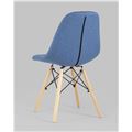 миниатюра Стул DSW SOFT рогожка синий №12