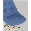 миниатюра Стул DSW SOFT рогожка синий №16