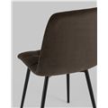 миниатюра Стул Oliver велюр тёмно-коричневый №5