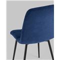 миниатюра Стул Oliver велюр тёмно-синий №6