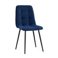 миниатюра Стул Oliver велюр тёмно-синий №8