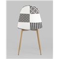 миниатюра Стул Валенсия пэчворк черно-белый №5