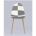 миниатюра Стул Валенсия пэчворк черно-белый №8