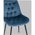 миниатюра Стул Джастин велюр пыльно-синий №3
