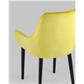 миниатюра Стул Джоан велюр жёлтый №5