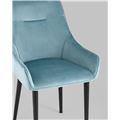 миниатюра Стул Джоан велюр пыльно-голубой №4