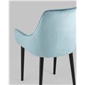миниатюра Стул Джоан велюр пыльно-голубой №5
