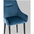 миниатюра Стул Джоан велюр пыльно-синий №3