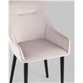 миниатюра Стул Джоан велюр светло-розовый №3