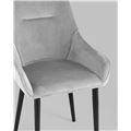 миниатюра Стул Джоан велюр светло-серый №3