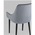 миниатюра Стул Джоан велюр серый №5