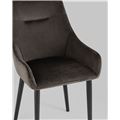 миниатюра Стул Джоан велюр тёмно-коричневый №4