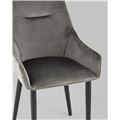 миниатюра Стул Джоан велюр тёмно-серый №2