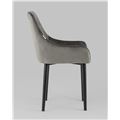 миниатюра Стул Джоан велюр тёмно-серый №6