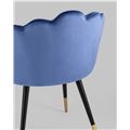 миниатюра Стул Камилла велюр королевский синий №3