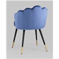 миниатюра Стул Камилла велюр королевский синий №4