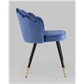 миниатюра Стул Камилла велюр королевский синий №6