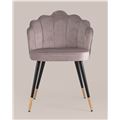 миниатюра Стул Камилла велюр пепельно-розовый №2