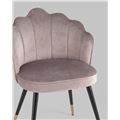 миниатюра Стул Камилла велюр пепельно-розовый №3