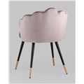миниатюра Стул Камилла велюр пепельно-розовый №5