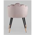 миниатюра Стул Камилла велюр пепельно-розовый №6