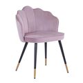 миниатюра Стул Камилла велюр пепельно-розовый №10