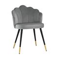миниатюра Стул Камилла велюр серый №1