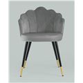 миниатюра Стул Камилла велюр серый №2