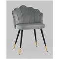 миниатюра Стул Камилла велюр серый №8