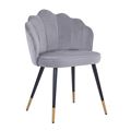 миниатюра Стул Камилла велюр серый №10
