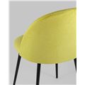 миниатюра Стул Марсель микровелюр желтый №4