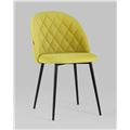 миниатюра Стул Марсель микровелюр желтый №38