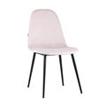 миниатюра Стул Норман велюр светло-розовый №2