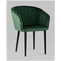 миниатюра Стул с подлокотниками Нейтон велюр зеленый №1