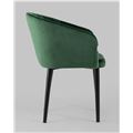миниатюра Стул с подлокотниками Нейтон велюр зеленый №3